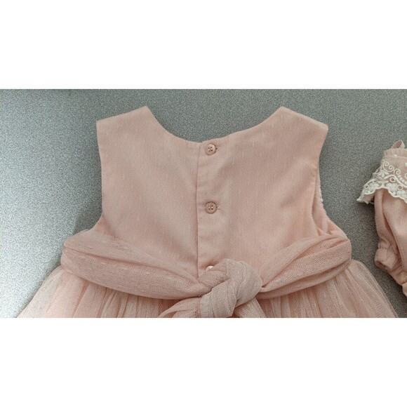 ABEL & LULU Beautiful Sleeveless Net Overlay Lace Trimmed Dress and Bloomers 36M - Picture 9 of 12